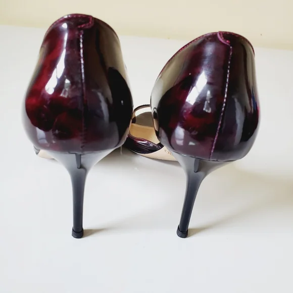 Jimmy Choo Dark Burgundy and Black Formal Shoes